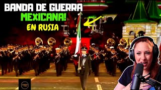 BANDA DE GUERRA MEXICANA EN RUSIA! LA GENTE ALUCINA! | CECI Dover REACCIÓN