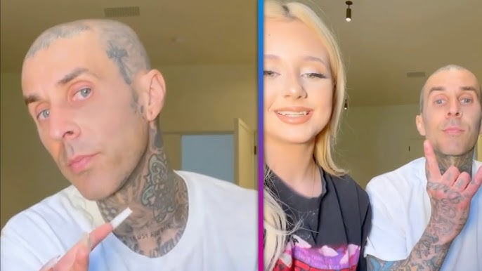 Travis Barker's Daughter Alabama Gives Him a MAKEOVER to Cover His Tattoo -  YouTube