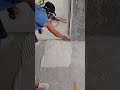 Beginning coordination is difficult to cut kitchen floor tiles