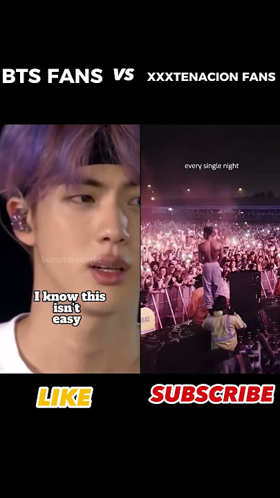 FAN RIVALRY |  BTS FANS VS XXXTENACION FANS  #shorts #xxxtentacion #bts