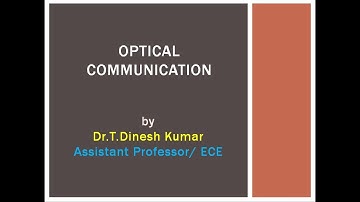 OPTICAL COMMUNICATION UNIT 4 FIBER MEASUREMENTS