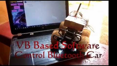 Arduino Bluetooth Control Car with VB Developed Software || Visual Basic Application Control