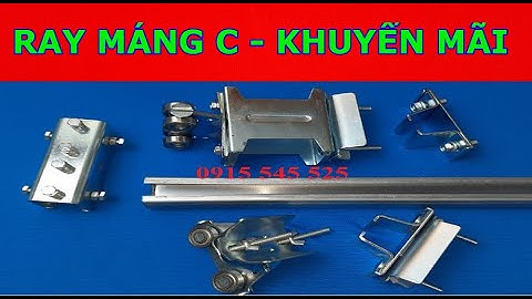 Ray mang c, con lăn treo cáp, con trượt dẫn hướng ray c, kẹp treo ray c, nối ray c, kẹp cuối ray c