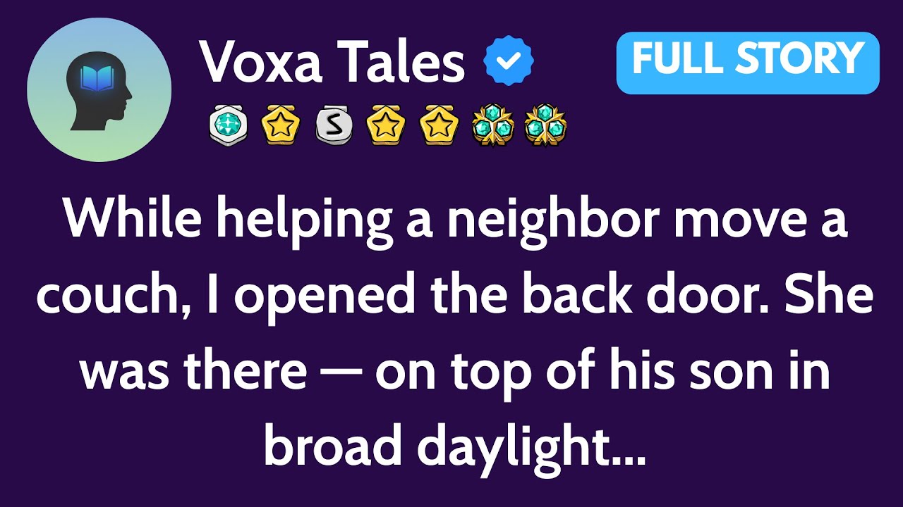 While Helping A Neighbor Move A Couch, I Opened The Back Door. She Was There — On Top Of His Son