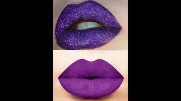 Glitter Purple vs simple purple try not to say wow #shorts#viralshort#shortvideo