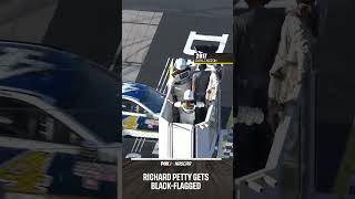 The King Richard Petty gets black-flagged 😂 #NASCAR #NASCARonFOX #racing #tbt