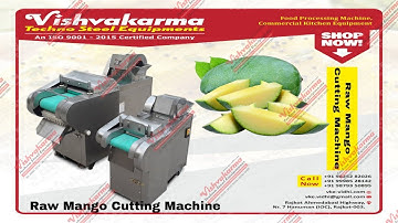 Raw Mango cutting machine use for pickles cube Streep carrot cutting