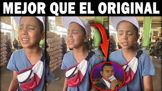 Niño HUMILDE de LA PLAZA CANTA LA MEJOR DE TODAS vs BANDA RECODO [Comparación de voces]