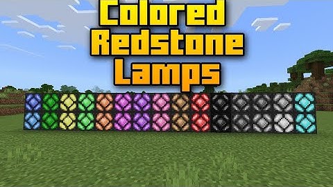 Colored Redstone Lamps Addon MCPE//Bedrock Mod Showcase