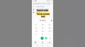 secret code||touch screen test #screenshot #touch #screen #android #tricks