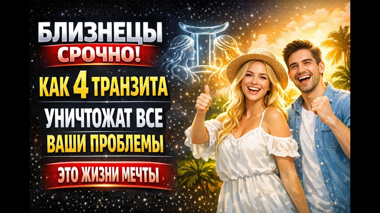 БЛИЗНЕЦЫ ХОТЬ СТОЙ, ХОТЬ ПАДАЙ! 4 ДНЯ  РАЗОРВУТ ВАШУ ПРОШЛУЮ ЖИЗНЬ. ВСЁ СНАЧАЛА ЛУЧШЕ