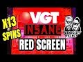 VGT SLOT! CASINO NIGHT!★INSANE RED SCREEN SPINS💰X13 RED SPINS!★HO CHUNK ...