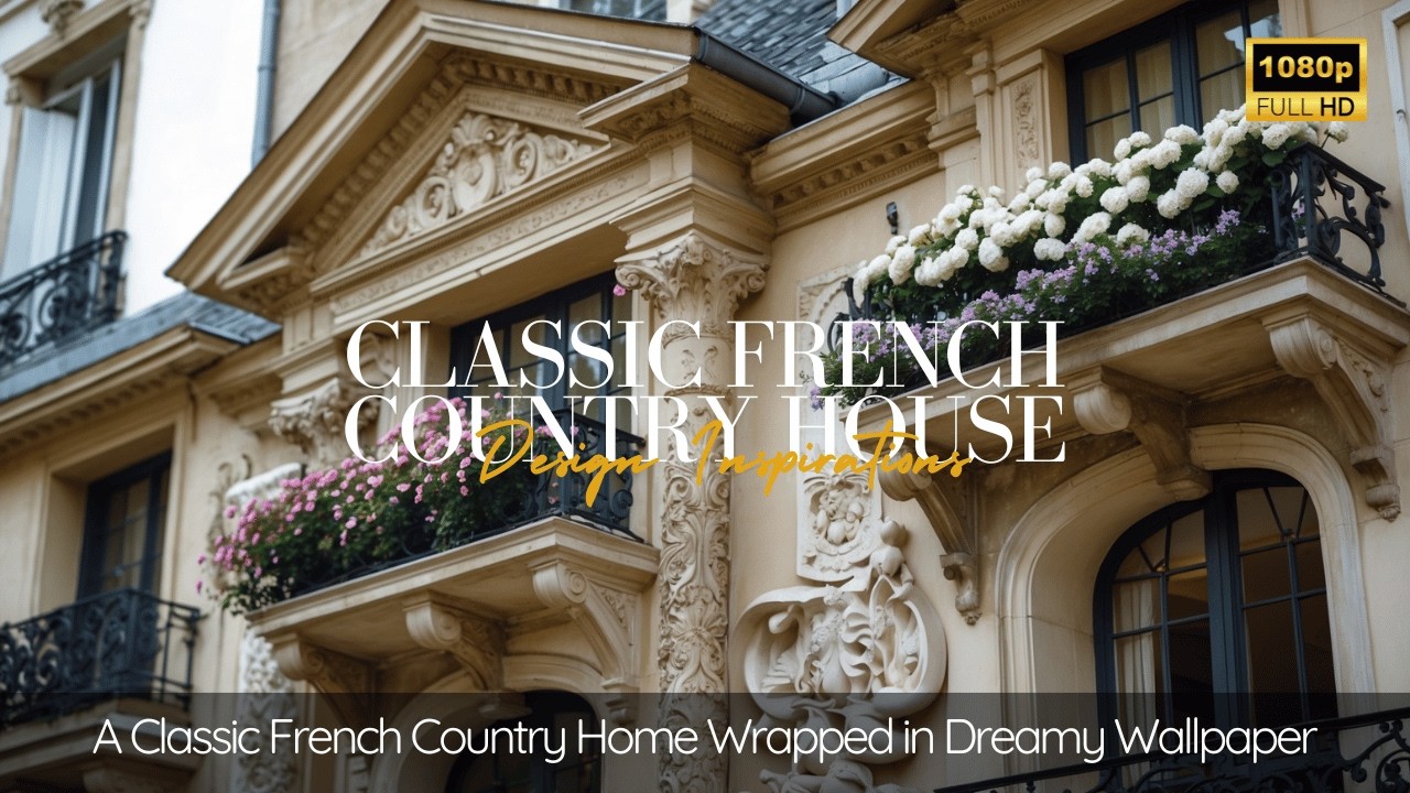 Классический французский загородный дом, окутанный сказочными обоями.