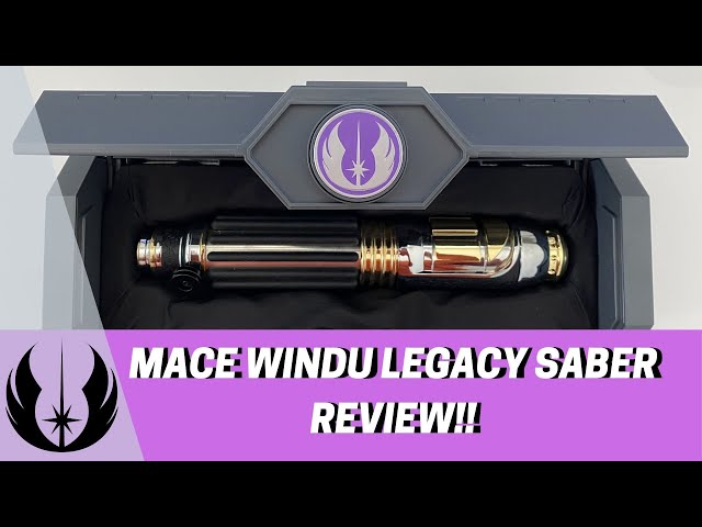 Star Wars Galaxy's Edge - Mace Windu Legacy Lightsaber Review!! - YouTube