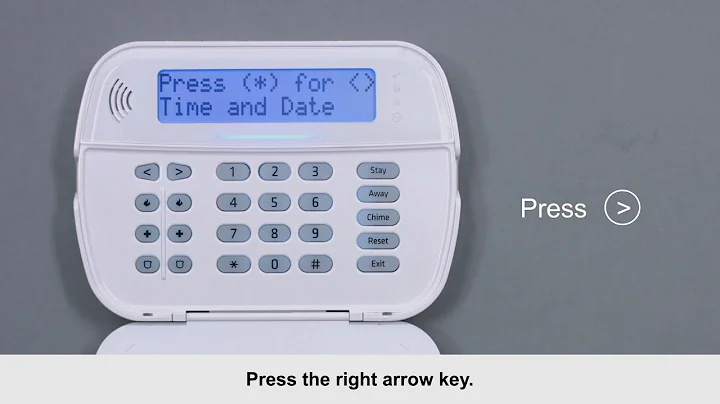 Setting the Time and Date on the PowerSeries Neo LCD Keypad