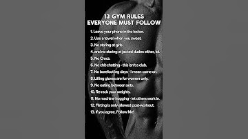 Subscribe to @lars.langen if you agree, and if not... follow me anyway, lol. #gymrules #fitness