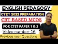 CTET2022//Ctet2022 Notification/English Pedagogy for CTET|| Video-16 #ctet2022 #ctetnotifaction2022
