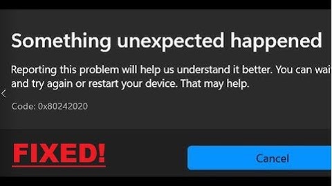 How To Fix Xbox Error Something Unexpected Happened Error Code 0x80242020