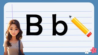 حرف (B) تعليم كتابة حرف (B) باللغة الانجليزية للاطفال | تعليم كتابة الحروف الإنجليزية للأطفال |