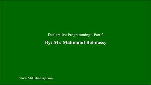 Simple Prolog and Declarative Programming - Part2