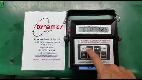 Air Data multi-meter ADM-860C Repaired by Dynamics Circuit (S) Pte. Ltd.