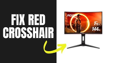 How to get rid of Red Crosshair on Aoc Monitor