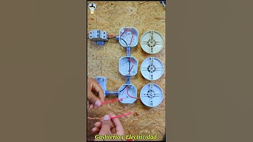 Cómo conectar 3 focos y 3 Interruptores - Electricidad Domiciliaria #electricidad
