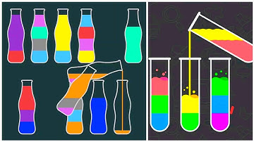 Water Sort Puzzle Gameplay 22 , Android Games ios Walkthrough Simulator Think Brain Puzzle