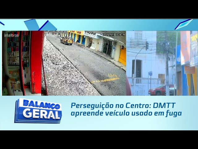 Perseguição no Centro: DMTT apreende veículo usado em fuga