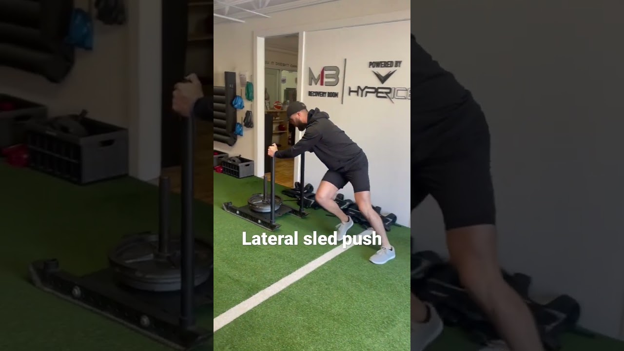 Lateral sled push