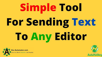 Simple Menu For Sending Text with AutoHotkey v2