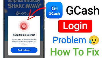 How To Fix Failed login attempt Gcash an error occurred problem || gcash failed login attempt