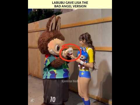 LISA Gets Her Bad Angel Labubu 🔥