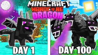 I Survived 100 Days as a ENDER DRAGON in HARDCORE Minecraft!