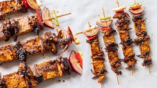 VEGAN TOFU SKEWERS | EASY BBQ KEBABS