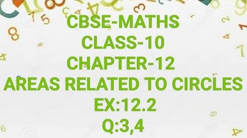 CBSE-MATHS| CLASS-10| CHAPTER-12| AREAS RELATED TO CIRCLES| EX:12.2|Q:3,4|in Malayalam| MJ ACADEMY|