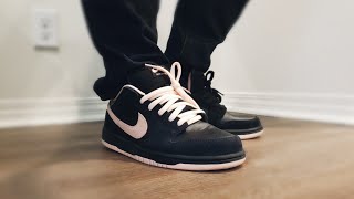 nike sb dunk low black washed coral