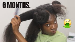 WASHING MY HAIR FOR THE FIRST TIME IN 6 MONTHS| How I Managed To Hide Almost 2 Years of New Growth
