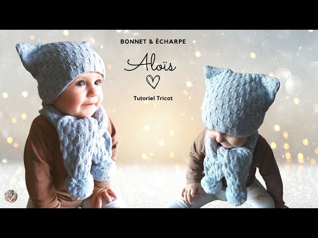 Bonnet et écharpe pour bébé - tricot débutant — WoolKiss