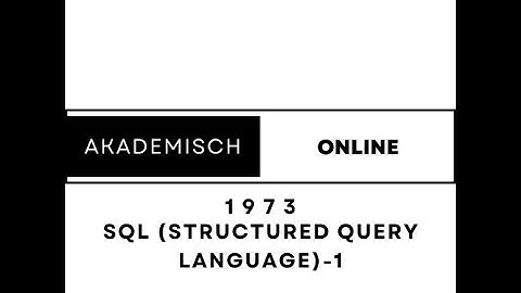 SQL (Structured Query Language)-1