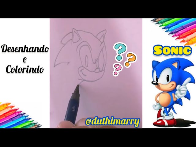 Desenholandia Colorindo Sonic e outros Personagens do Jogo Sonic, Filme  Sonic 2019