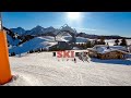 Almenwelt lofer  15a blue run  family ski resort  skiing austria