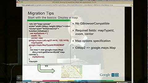 Google I/O 2010 - Porting v2 JavaScript Maps API apps to v3