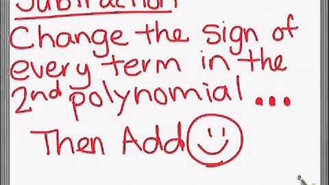 Standard 59: adding & subtracting polynomials