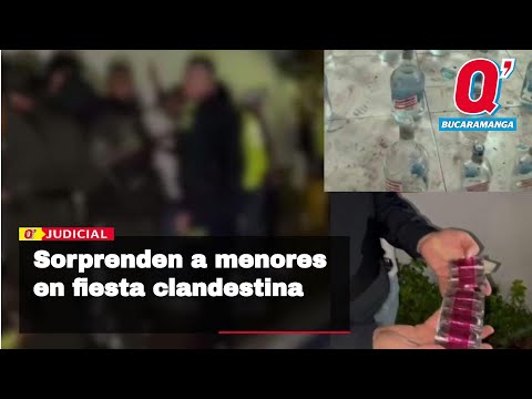 ¡Les dañaron la fiesta! Sorprenden a menores de edad consumiendo alcohol y drogas, en Floridablanca