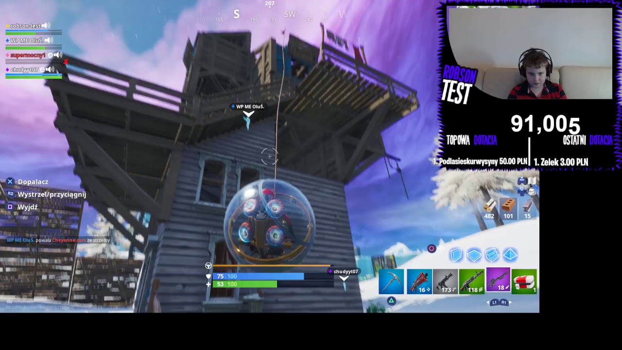 FORTNITE gram z widzami live | ROBSON TEST