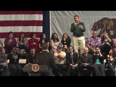 President Barack Obama calls on Lars Thorn at the ...