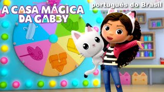 Gabby s Dollhouse Jogo de Tabuleiro Magico da Gabby para Criancas