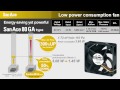 Energy saving yet powerful - San Ace 80x20 GA Low Power Consumption Fan