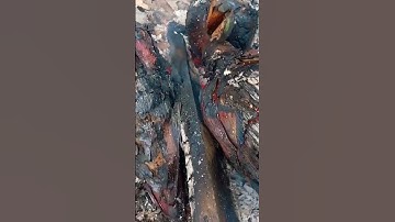 Bắp chuối nướng|grilled banana flower #cooking